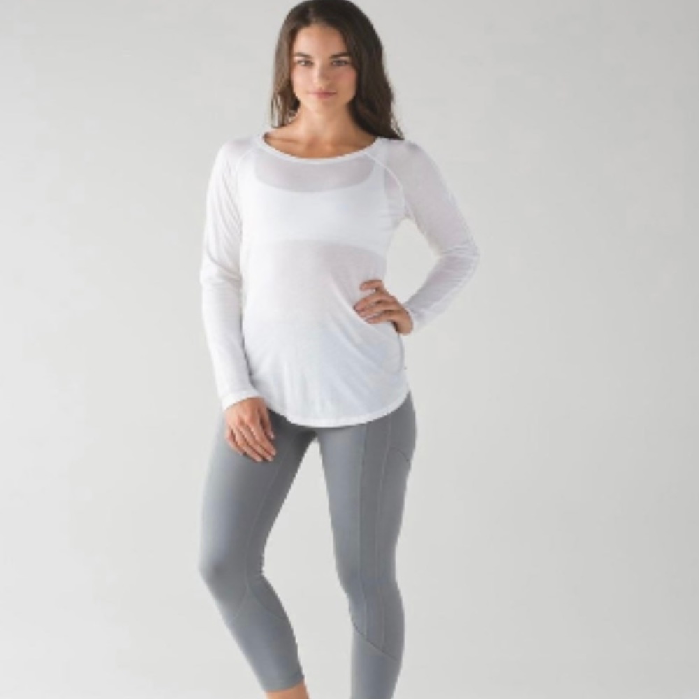 lululemon Locarno Longsleeve white size 4 NWT